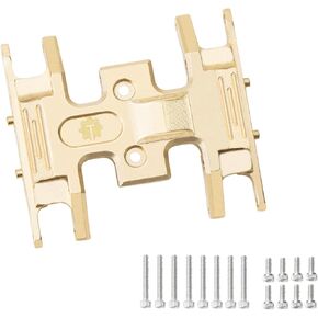 Brass Skid Plate for Axial SCX24 Bronco Gladiator Deadbolt C10 1/24 RC Crawler Upgrade Parts，Black Coating