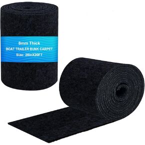 Thicken Boat Trailer bunk Carpet,20inchx20FT- 25oz, Marine Carpet Built for Unrivaled Durability and Heavy-Duty,Accessories Parts Replacement Padding for Outdoor