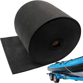 12 Inch x 100 FT Heavy-Duty Marine Trailer Bunk Carpet - Non-Slip UV & Water Resistant Boat Trailer Carpet for Jet Boats Docks Decks Easy Install Deck Protection