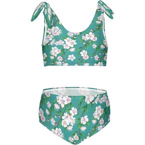 Dussdil Girls Tankini Bikini Sets of 2 Piece Bathing Suits Swimsuits for Girl Kids