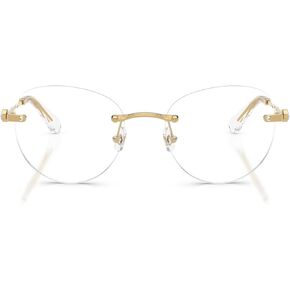 Swarovski SK1021 Prescription Eyewear Frames, Gold/Demo Lens, 53 mm