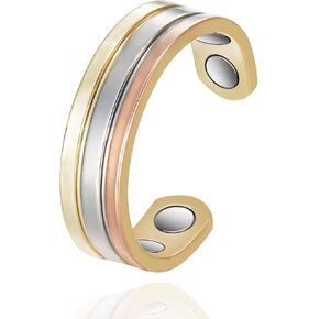 Copper Rings for Women, Adjustable Magnetic Ring, Pure Copper Jewelry(0950)