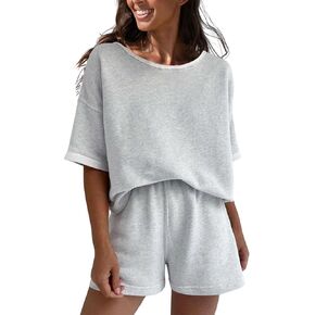 popvil Women's 2 Piece Sports Set Comfortable Casual Tracksuit