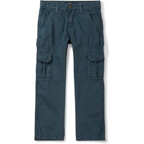 OCHENTA Boys Cargo Pants with Pockets Casual Uniform Hiking Camping Travel Scout