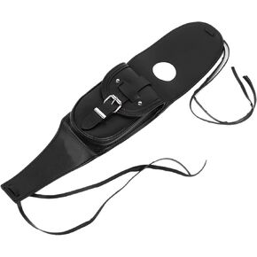 Motorcycle PU Leather Fuel Bag Pouch Pad Bib Fit for XL 883 1200 Black