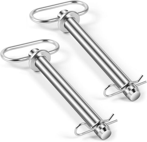 2 PCS Trailer Hitch Dins and Clip 3/4 × 6 1/4 بوصة CLEVIS PIN مع إكسسوارات جرار المقابض لسحب الجرارات ، RV ، جزازة العشب ، قارب ، سيارة ، شاحنة ، مزرعة in Kuwait