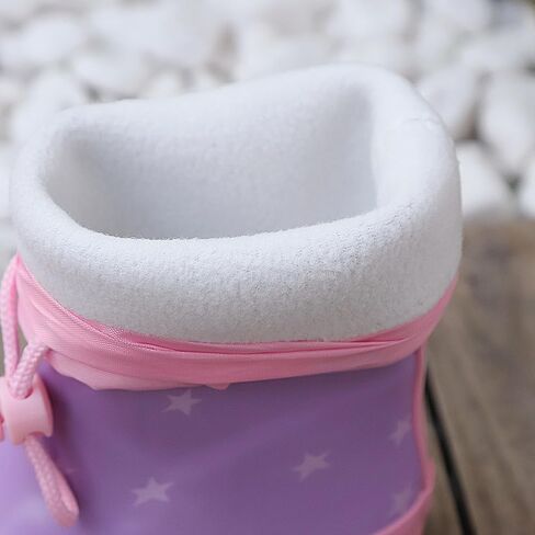 Waterproof Rain Boots for Toddler and Kids - Boys Girls Rubber Rain Boots with Easy on Handles for Outdoor Playing in Saudi Arabia