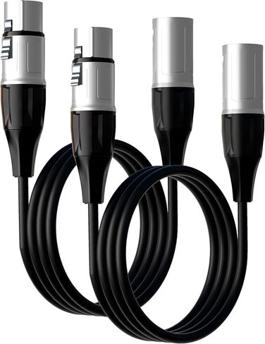 tisino XLR Cable, Microphone Cable XLR Male to XLR Female Balanced Microphone Cord Compatible with Preamps/Speaker Systems and More - 1.8m/6ft in Saudi Arabia