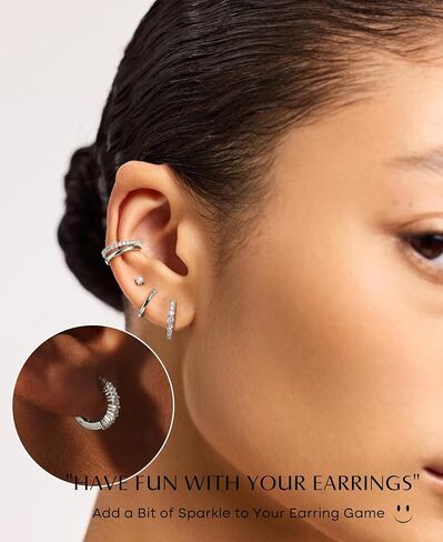 7 Pairs Gold Earrings Set for Women Trendy,Hypoallergenic Surgical Steel Flat Back Cartilage Earring Sets for Multiple Piercing,Lightweight Small Silver Gold Ear Cuff Huggie Hoop Stud Earrings Stacks in Saudi Arabia