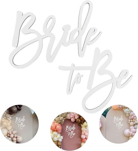 Wooden Bride to Be Sign with Gold Painted for Bachelorette Bridal Party Banner Bridal Shower Bride to Be Decorations（Gold） in Saudi Arabia
