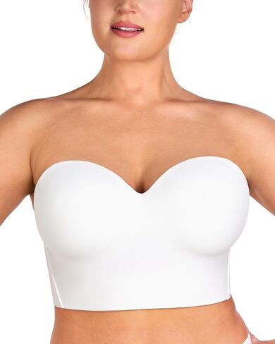 HSIA Longline Strapless Bra for Women, Anti-Slip Support Corset for Large Bust Convertible Bustier Bandeau for Big Breasts in Kuwait
