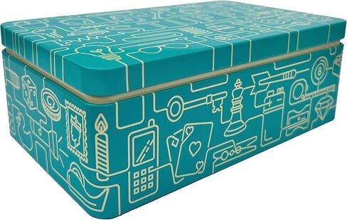 TINIT Stuff Tin - Man Tin Miscellaneous Storage Box Gift Man Boy Teen Grandad (Charcoal & Light Grey) in Saudi Arabia