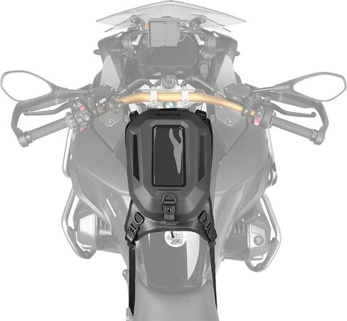 Rhinowalk Motorcycle Tank Bag Waterproof Hard Shell Motorbike Tank Bag with Touch Screen Phone Pocket, Detachable Top Cover, 5.6L Backpack Motor Cycle Accessories in Kuwait
