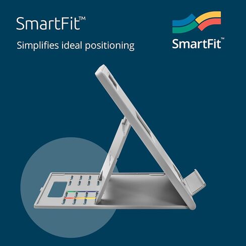 Kensington SmartFit Easy Riser Go Large Laptop Stand for Home Office - Adjustable Laptop Desk Stand, Portable Laptop Holder (K50420EU), Grey in Kuwait