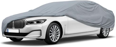 Motor Trend 4-Series Lightweight Car Cover, Fits 1977-2025 BMW 7-Series Sedan xDrive Hybrid Electric, Breathable Anti-Moisture Water-Resistant Scratch-Resistant, All-Weather Outdoor & Indoor Use in Kuwait