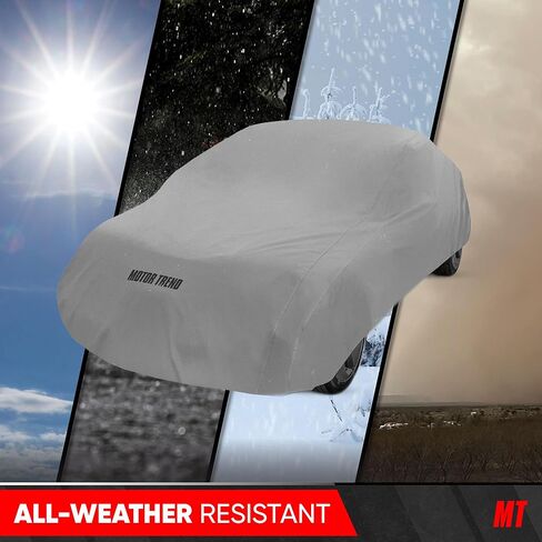 Motor Trend 4-Series Lightweight Car Cover, Fits 1977-2025 BMW 7-Series Sedan xDrive Hybrid Electric, Breathable Anti-Moisture Water-Resistant Scratch-Resistant, All-Weather Outdoor & Indoor Use in Kuwait