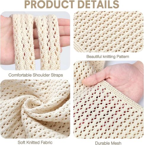 EIMMBD Crochet Bags for Women Beach Totes Bags Aesthetic Summer Tote Shoulder Hippie Bag Knit Bag in Kuwait