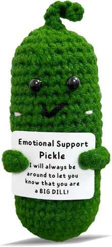 Positive Crochet Plant Sunflower Doll with Inspirational Card Emotional Support Plush Mini Funny Flowers Handmade Cheer Up Gifts for Teen Friend Coworker Student Teacher Mother Office Desk Decor in Saudi Arabia