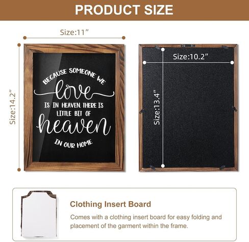 Sympathy Gifts for Loss of Loved One - Memorial Clothing Display Frame, Memory Shadow Box for Keepsakes Decorations, Grief Condolences Bereavement Gift Idea for Women Mom Dad Husband, Brown in Saudi Arabia