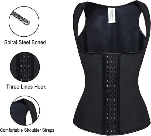 Charmian Women's Latex Underbust Waist Training Steel Boned Shapewear Corset in Kuwait