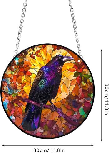 Dragon Stained Acrylic Window Hanging, 20cm/7.87in Dragon Sun Catcher Decor, Dragon Suncatchers for Friends and Family (Dragon 20cm/7.8in) in Kuwait