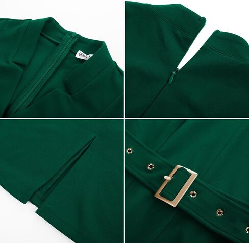 Grace Karin Women Work Dress 3/4 Sleeve v Neck Bodycon Gheath Dress Szipper Up Office Business Dresses with Belt in Saudi Arabia