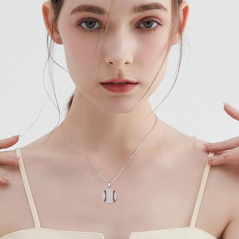 YFN Baseball Basketball Volleyball Gifts for Women Sterling Silver Baseball Basketball Volleyball Pendant Necklace Jewelry for Sport Fans Lovers Gifts in Kuwait