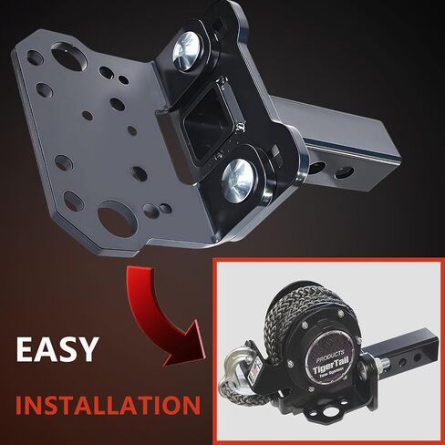 101110 Tow System Mount 2" UTV Replacement Compatible with TigerTail Tow System,Regular,Black Powder Coated in Saudi Arabia