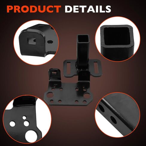 101110 Tow System Mount 2" UTV Replacement Compatible with TigerTail Tow System,Regular,Black Powder Coated in Saudi Arabia