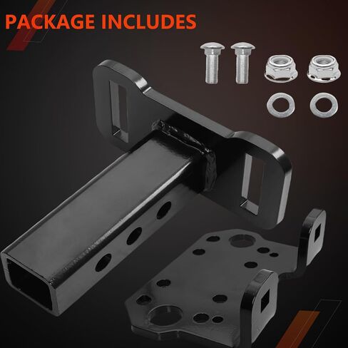 101110 Tow System Mount 2" UTV Replacement Compatible with TigerTail Tow System,Regular,Black Powder Coated in Saudi Arabia