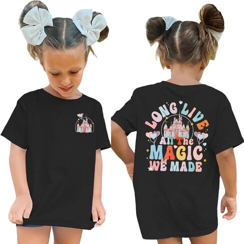 Girl Magical Shirt Magic Kingdom Shirt Long Live All The Magic We Made Tshirt Holiday Castle Family Vacation Outfit in Kuwait