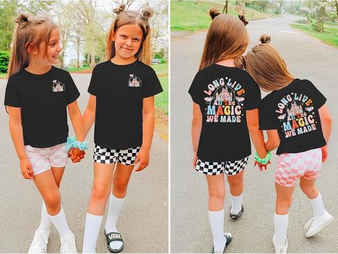 Girl Magical Shirt Magic Kingdom Shirt Long Live All The Magic We Made Tshirt Holiday Castle Family Vacation Outfit in Kuwait