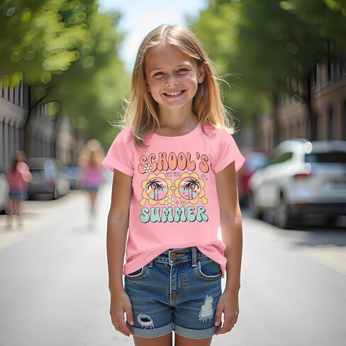 CM C & M Wodro School’s Out for Summer Shirt Girl يوم آخر من T-Shirt School Kids Faction Summer Acture Short Tees Top Top in Kuwait