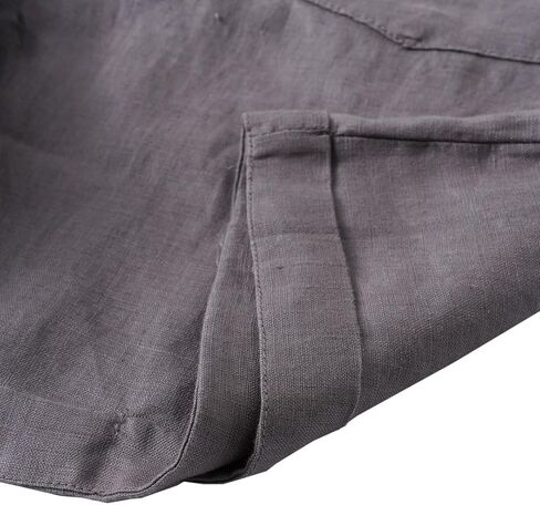 Amazhiyu Men's 100% Linen Summer Casual Elastic Drawstring Shorts with Pockets in Saudi Arabia