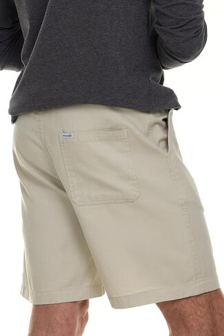 Wrangler Big and Tall Shorts for Men – Twill Cotton Casual Elastic Waist Shorts in Saudi Arabia