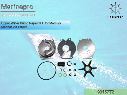 Upper Water Pump Repair Kit 99157T2 for Mercury Mariner 2 Stroke 15-25 HP 4 Stroke 9.9-15 HP 46-99157T2 in Kuwait