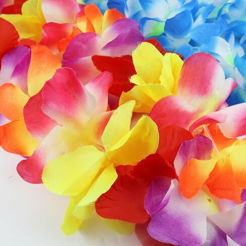 مجموعة Hawaiian Leis ، مجموعة أساور رئيس Hawaiian Luau Flower Leis ، زخارف الحفلات الأساسية لعيد الميلاد ، التخرج ، احتفالات الزفاف (الوردي) in Kuwait