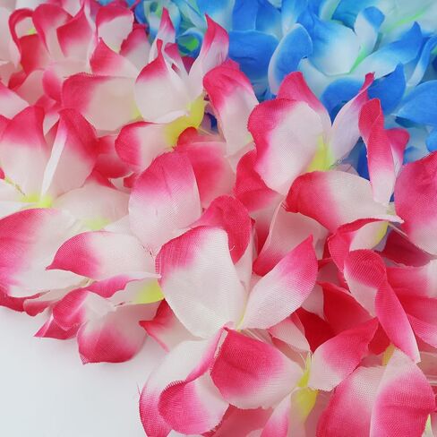 مجموعة Hawaiian Leis ، مجموعة أساور رئيس Hawaiian Luau Flower Leis ، زخارف الحفلات الأساسية لعيد الميلاد ، التخرج ، احتفالات الزفاف (الوردي) in Kuwait