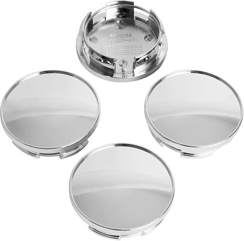 KitsPro 2.5Inch 63MM Wheel Center Caps for Dodge RAM 1500 Rim Hub Caps 6KF18TRMAA, Pack of 4 (Chrome, Outer 63MM, Inner 56MM) in Kuwait