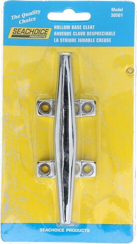 Seachoice Hollow Base Cleat, Chrome-Plated Zamak, 6 in. Long in Saudi Arabia