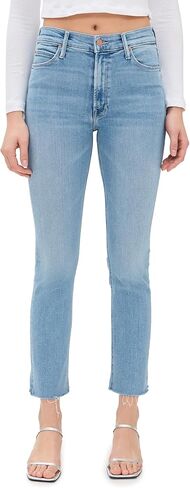 MOTHER Women's Mid Rise Dazzler Ankle Fray Jeans in Kuwait