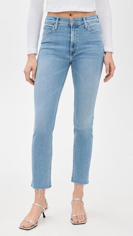 MOTHER Women's Mid Rise Dazzler Ankle Fray Jeans in Kuwait
