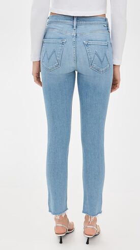 MOTHER Women's Mid Rise Dazzler Ankle Fray Jeans in Kuwait