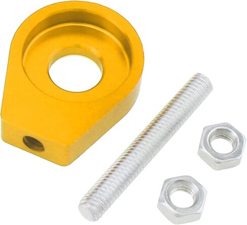 Windance Motorcycle Chain Tensioner Adjuster Tool, Rear Wheel Axle Block Chain Stretching Adjuster Fit for Honda XR CRF 50 70 50cc-125cc ATV Pit Dirt Bike Motorcycle Bike Scooter (Gold, 12mm) in Saudi Arabia