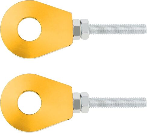 Windance Motorcycle Chain Tensioner Adjuster Tool, Rear Wheel Axle Block Chain Stretching Adjuster Fit for Honda XR CRF 50 70 50cc-125cc ATV Pit Dirt Bike Motorcycle Bike Scooter (Gold, 12mm) in Saudi Arabia