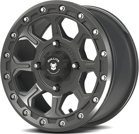 Bullite Wheels BT-03 Ruler UTV ATV Wheel Gunmetal Gray Rims and Gunmetal Gray Beadlock 14x7, 4x137/ 5+2 Offset, Can-Am Maverick X3 Commander Renegade Outlander Defender in Kuwait