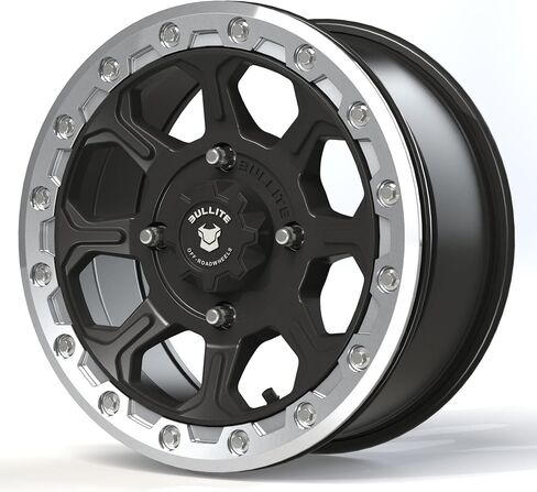 Bullite Wheels BT-03 Ruler UTV ATV Wheel Gunmetal Gray Rims and Gunmetal Gray Beadlock 14x7, 4x137/ 5+2 Offset, Can-Am Maverick X3 Commander Renegade Outlander Defender in Kuwait
