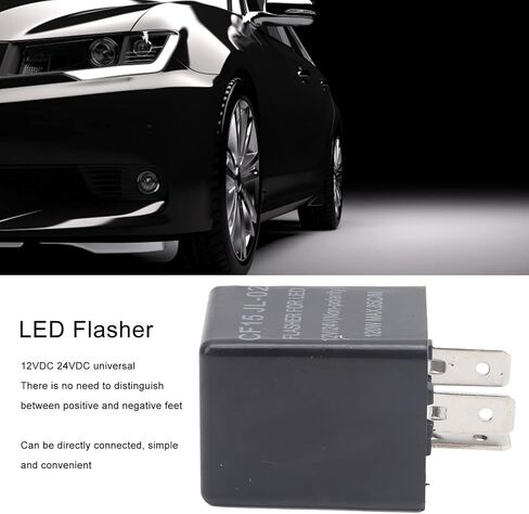 LED Flasher Relay CF15 JL02 3 Pin Electronic Turn Flashers Non Polarity 12V 24V Universal ABS Normally Open Flash Relay Electronic Automotive Replacement Flashers in Kuwait