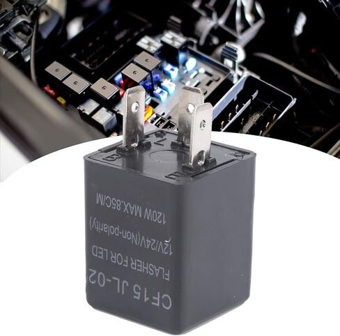 LED Flasher Relay CF15 JL02 3 Pin Electronic Turn Flashers Non Polarity 12V 24V Universal ABS Normally Open Flash Relay Electronic Automotive Replacement Flashers in Kuwait