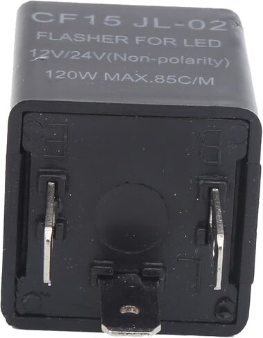 LED Flasher Relay CF15 JL02 3 Pin Electronic Turn Flashers Non Polarity 12V 24V Universal ABS Normally Open Flash Relay Electronic Automotive Replacement Flashers in Kuwait